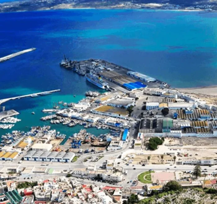 Port of Tangier view, Morocco desert tours from Tangier